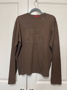 Springfield Brown Long Sleeve Logo Tee